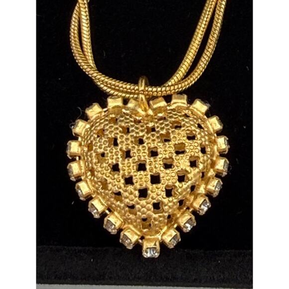 Rare CHANEL Bracelet Bangle Chain AUTH Coco‎ Vintage Gold*BEAUTIFUL*Rhinestones - Picture 3 of 5